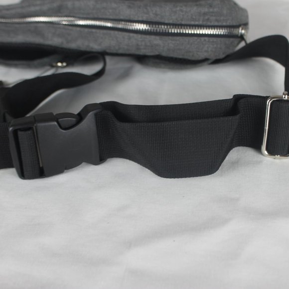 Ashbury by Spector & Co. Cross body Bag Duffle Travel Tote- Charcoal Gray New - Picture 3 of 10